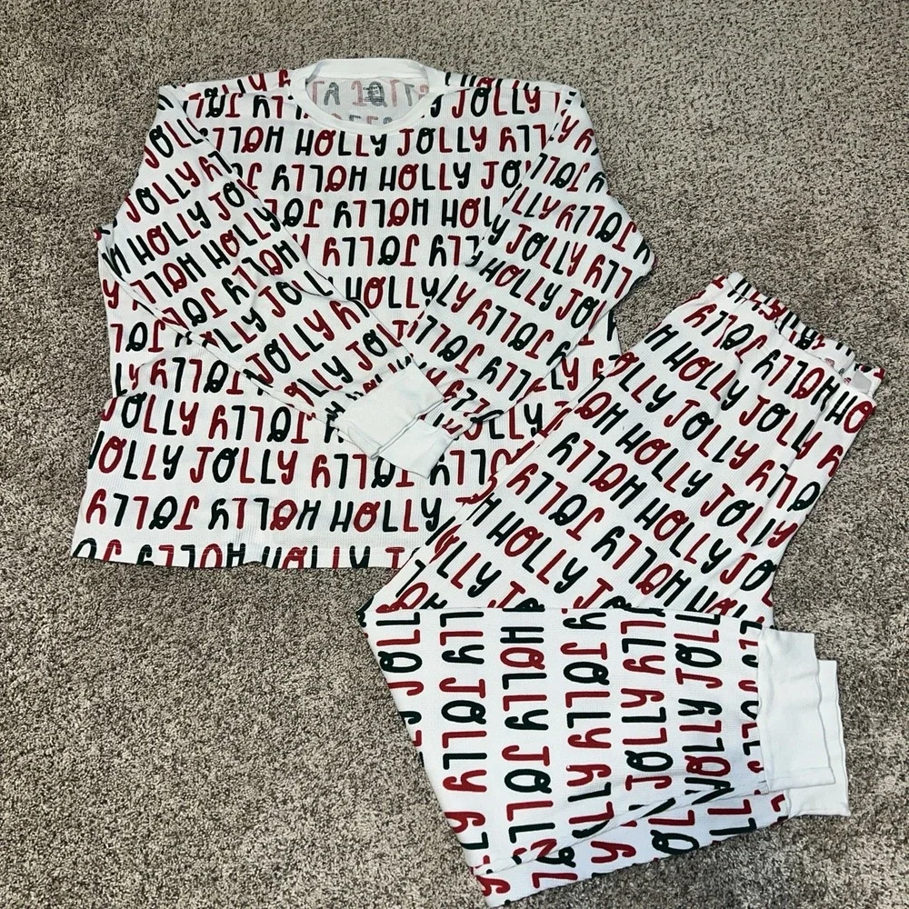 Carter's Thermal Jolly Pajamas Set Adult Unisex Cotton Christmas XXL‎
